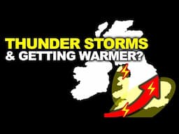 THUNDERSTORM WARNING & GETTING WARMER? #ukweatherforecast