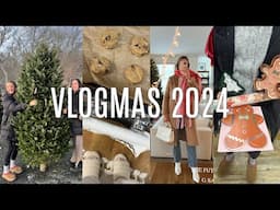 VLOG: getting our Christmas tree, decorating with Lucy, cooking, etc. | Vlogmas Day 11