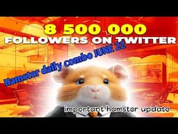 HAMSTER daily Combo/ Hamster kombat update June22