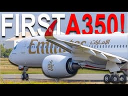 Emirates FIRST EVER A350 Flight | INAUGURAL Flight to Edinburgh from Dubai