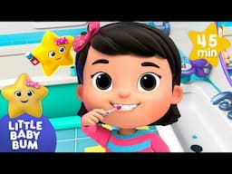 Brush Brush Brush Your teeth Dance | Little Baby Bum | 🚌Wheels on the BUS Songs! | 🚌Nursery Rhymes