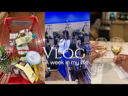 A WEEK IN MY LIFE : Grocery Haul , Trying Pilates, Our 1st Solo Date Night Post Baby 🤍✨