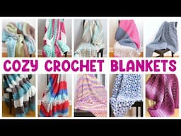 10 Best COZY CROCHET Blankets that are SO EASY!