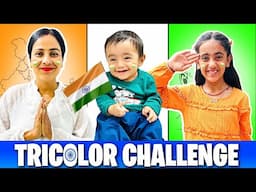 TRICOLOR FOOD Challenge | Eating only *ONE COLOR FOOD* for 24 HOURS | Republic Day Special