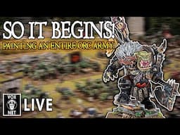 So it Begins! Day 1 of Painting an Entire Orc Army in 1 Week | Painting Challenge! | Warhammer