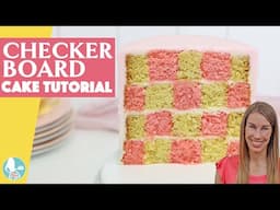 How to Make a CHECKERBOARD CAKE