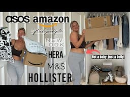 HUGE BELLY FRIENDLY TRY ON HAUL | AUGUST 2024 | ASOS, AMAZON, NEW LOOK, FREE PEOPLE, M&S, HOLLISTER