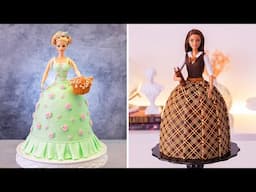 AESTHETIC Barbie Cakes - CottageCore Vs Dark Academia Aesthetics