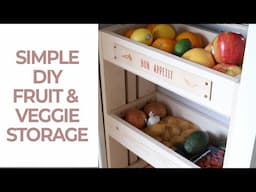 Spring cleaning pantry organization: DIY kitchen storage for fruits and vegetables