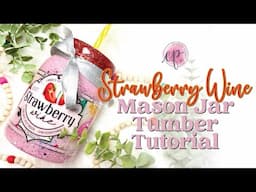 Stainless Steel Mason Jar Summer Tumbler Tutorial | CamiPaige Boutique Crafting Tutorials