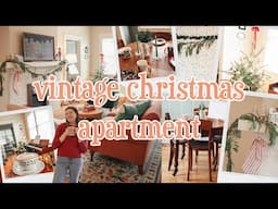 DECORATING MY 1920S APARTMENT FOR CHRISTMAS! 🎄🎀☕ Cozy Christmas Vlog & Apartment Tour