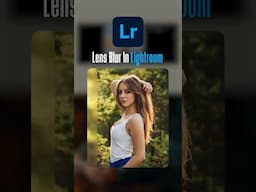 Lens Blur in Lightroom