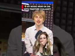 my books were on SNL with Timothee Chalamet!! #author #comedy