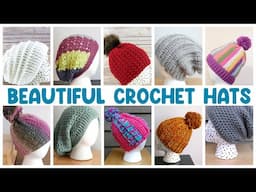 Top 10 CROCHET HATS You Will Love To Make!