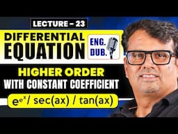 Ordinary Differential Equation in English | Particular Integral - Part 6 |By GP Sir