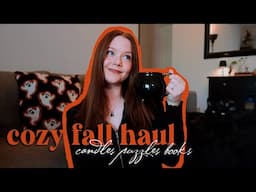 Cozy Fall Haul 🍂🕯️Books, Candles, Puzzles, Thrifted Finds + More!