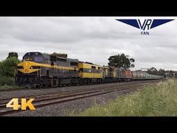 Freight and Passenger Trains in Melbourne's North: Australian Trains in 4K