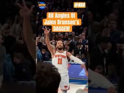 Jalen Brunson’s DAGGER against the Rockets captured by the fans! #shorts #knicks