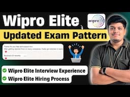 🔥Wipro Elite MASS Hiring | Exam & TR/HR Interview Experience(Selected) | Wipro Elite Exam Pattern