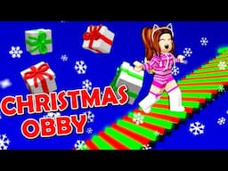 Easy Christmas Obby With The LONGEST STAIRCASE EVER!! (Roblox)