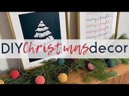 DIY Christmas Decor  |  Tassel Garland, Christmas Art, Tree Bouquet