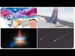 More Planes Collide! More Space Debris! Parallel Meteors! BIG ICE & BIG SNOW for NE! wtf Greece EQs.