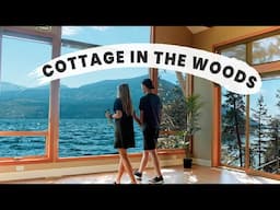 Our Cottage in the forest! | modern cabin house tour / remote living in the woods