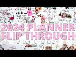 AFTER THE PEN 2024 PLANNER FLIP THROUGH - CATCH ALL HAPPY PLANNER | FULL PLANNER FLIP THROUGH