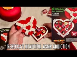 ASMR Valentines! Building brick box of Candy! (No talking only) Sounds like Lego's!