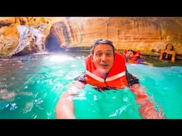 You Won’t Believe This is Oman!! Exploring Wadi Shab’s Secret Waterfall!! 🏝️🌊