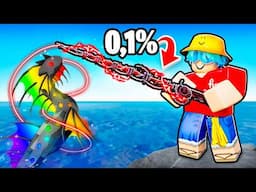 Unlocking 0.0001% ROD OF THE DEPTHS at the Lowest Level in Roblox Fisch