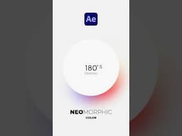 Create Minimal Neomorphic Color Motion Graphics in After Effects