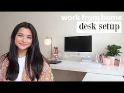 wfh desk setup & tour 2022 | hp desktop, logi tech, stationary + more