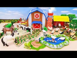 40 Minutes Satisfying DIY Cattle Farm | Small Farm Diorama | Barn for Horse, Wooden House, Animals