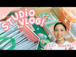 STUDIO VLOG ✿ may shop update & packing 250+ ORDERS !!! 💌