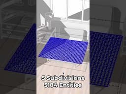 Cloth Simulation in #SketchUp with ClothWorks | Exploring Subdivision Levels