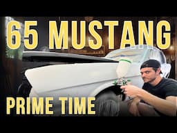 The 65 Mustang Gets a Coat of Primer Filler! Testing Primer And Sprayers | Part 21