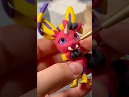 Watch me paint a Sylveon x Ariados fusion I sculpted  #pokemon #diy #art #painting #clay