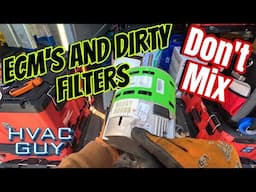 Chronic Dirty Filters and ECM Motors Don’t Mix! #hvaclife #hvactrainingvideos #hvacguy