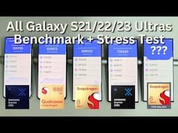 All Galaxy S21/22/23 Ultra Exynos Snapdragon Benchmark + Stress Test Comparison