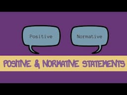 Positive and Normative Statements - What is the difference between them? - Year 1/AS/IB Economics