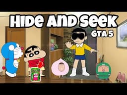 Shinchan & Nobita Playing Hide & Seek Prop Hunt in Gta 5 😂