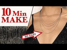 SO EASY! Shimmer Chain Jewelry Tutorial