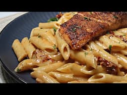 How To Make Creamy Tuscan Salmon Pasta | Tuscan Pasta Recipe