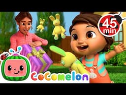 Nina's Toy Bunnny Play Pretend! + More Nina's Familia! | CoComelon Nursery Rhymes & Kids Songs