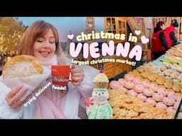 We went to the largest Christmas Market in Europe!! 🎄 Exploring Rathausplatz, Vienna 🇦🇹 Austria