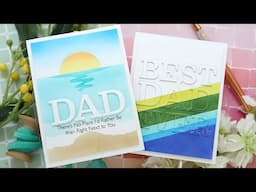 Craft a Dandy Duo of Cards for Dad Featuring Stenciling and Die-Cutting with Laura Bassen