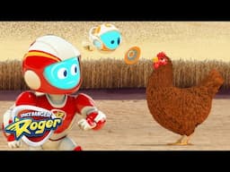 Chicken Chaos: Space Ranger Roger's Fast-Feathered Round-Up! | Funny Kids Cartoon Video