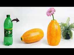 Plastic bottle flower vase || Best out of waste