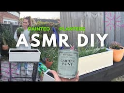 DIY Painted Planters beginner gardening - asmr voiceover, calm, relaxing